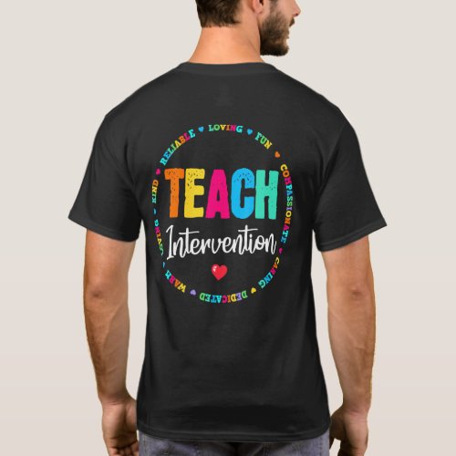 Rti Team T Response Reading Intervention Teacher S T_Shirt