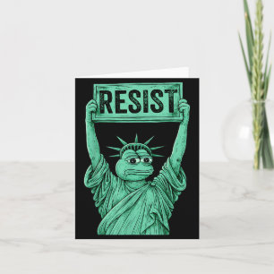 Rtland Frog Funny City Art - Rtland Frog Protest Card