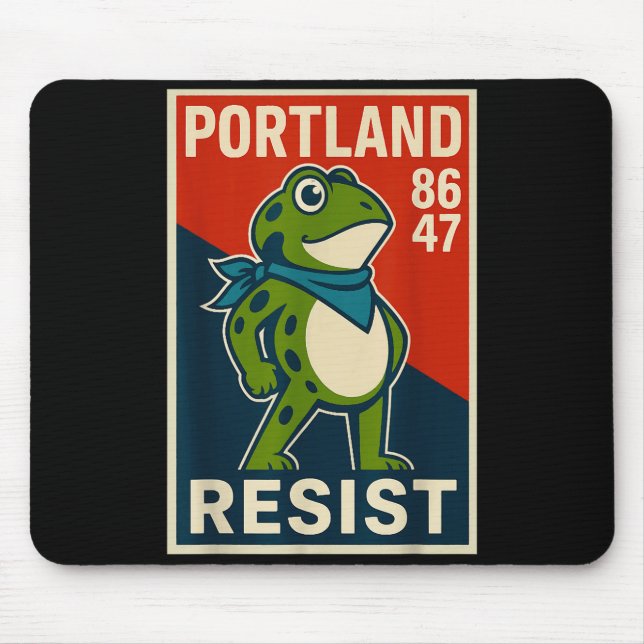 Rtland Frog Protest For Men And Women  Mouse Pad (Front)