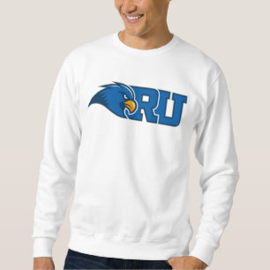 RU Monogram With Blue Hawk Mascot Sweatshirt