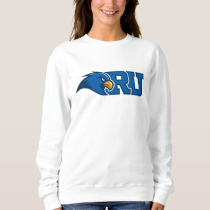 RU Monogram With Blue Hawk Mascot Sweatshirt