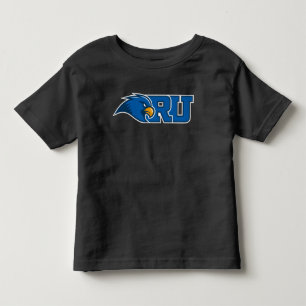 RU Monogram With Blue Hawk Mascot Toddler T-shirt