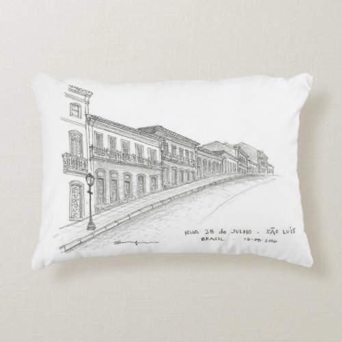 Rua 28 de Julho So Lus Brazil Accent Pillow