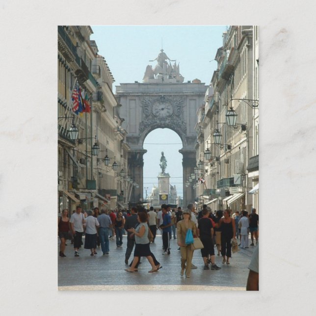 Rua Augusta - Lisbon Postcard (Front)