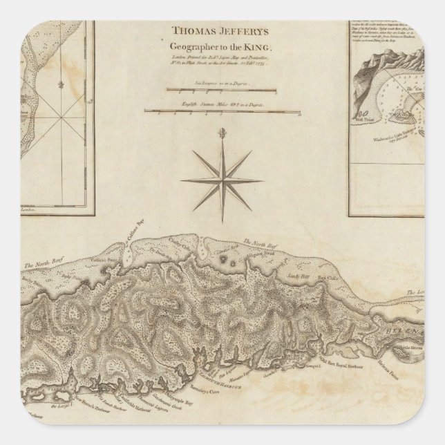 Ruatan or Rattan Square Sticker (Front)