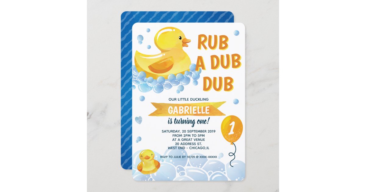 Potter's Printing Personalized Rubber Duck Girl Baby Shower Wrapping Paper