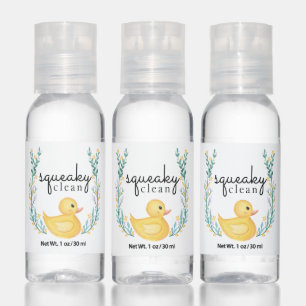 Rub-A-Dub-Dub Yellow Rubber Ducky Squeaky Clean Hand Sanitizer