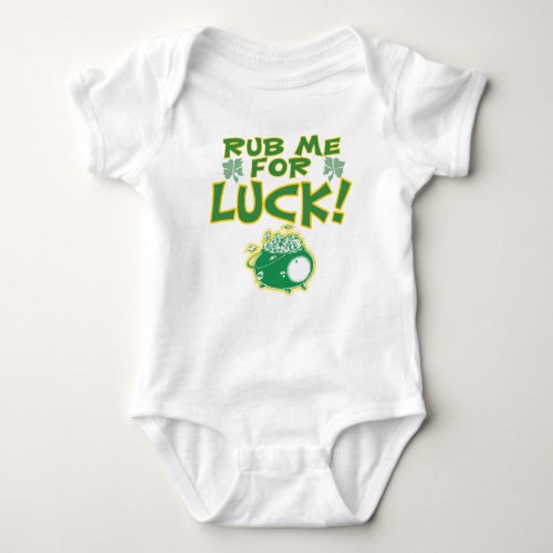 Rub Me For Luck Baby Baby Bodysuit