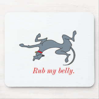 Rub my belly mousepad