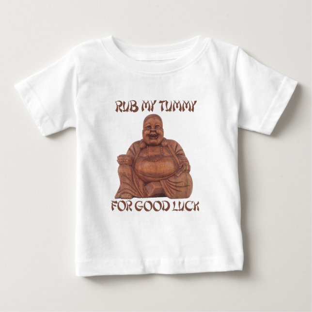 RUB MY TUMMY FOR GOOD LUCK T-shirt (Front)