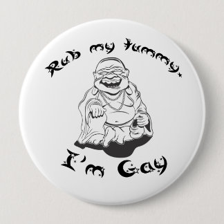 RUB MY TUMMY - IM GAY BUTTON