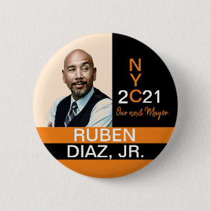Ruban Diaz for NYC Mayor 2021 Button