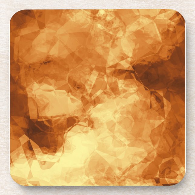 Rubbed Copper Drink Coaster (Front)