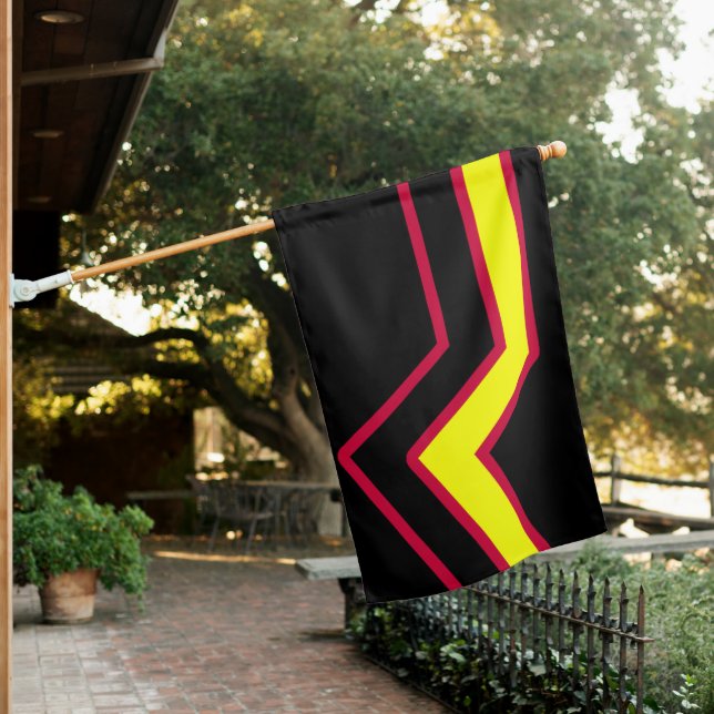 Rubber and Latex Pride House Flag (In SItu)