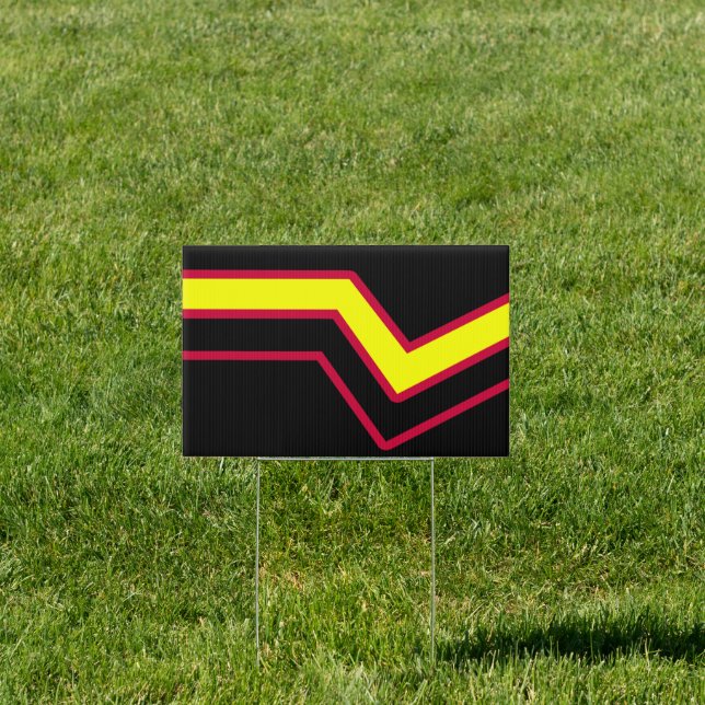 Rubber and Latex Pride House Flag Sign (Insitu)