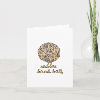 Rubber Band Ball Letterpress Thank You Card