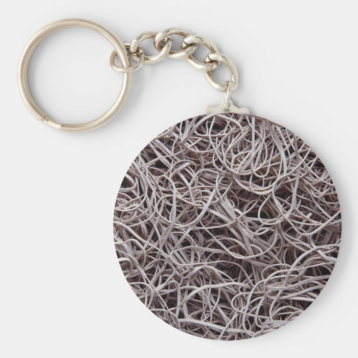 Rubber bands key chain