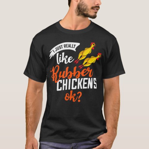 Rubber Chicken Gift Screaming Costume T_Shirt
