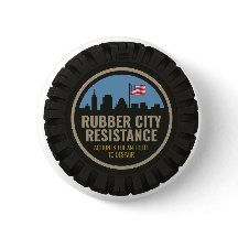 Rubber City Resistance button - new logo