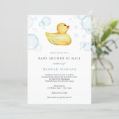 Rubber Duck Baby Shower by Mail invitation (Standing Front)