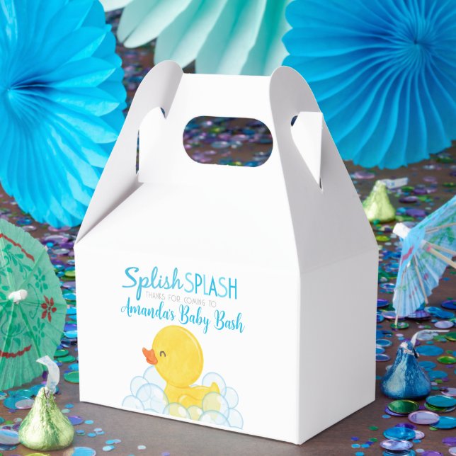 Rubber Duck Baby Shower Favor Boxes (Party)