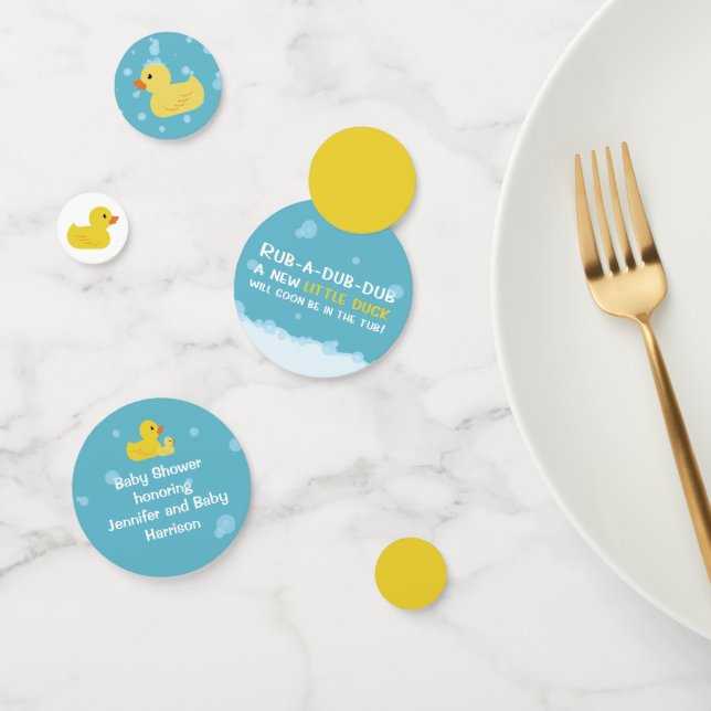Rubber Duck Baby Shower Gender Neutral Confetti (Group)