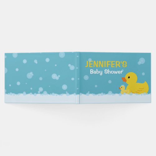 Rubber Duck Baby Shower Gender Neutral Guest Book