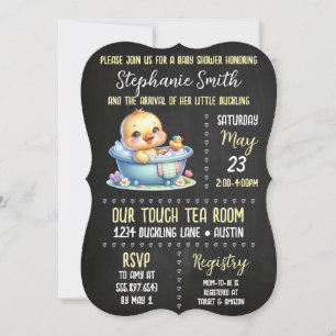 Rubber Duck Baby Shower Gender Neutral Invitation