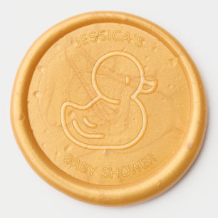 Rubber Duck Baby Shower Gender Reveal Wax Seal Sticker