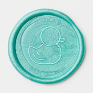 Rubber Duck Baby Shower Gender Reveal Wax Seal Sticker