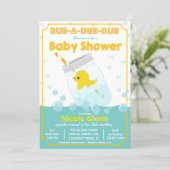 Rubber Duck Baby Shower Invitation (Standing Front)