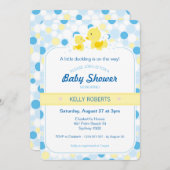 Rubber Duck Baby Shower Invitation (Front/Back)