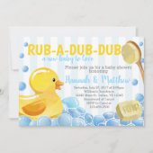 Rubber Duck Baby Shower Invitation Invite (Front)