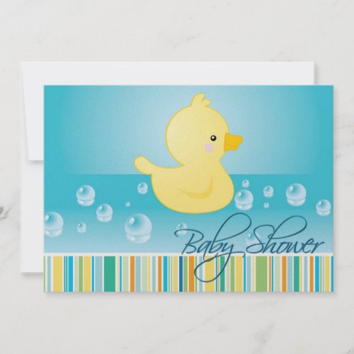 Rubber Duck Baby Shower Invite