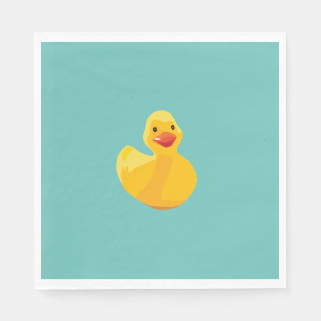 Rubber Duck Baby Shower Napkins (Front)