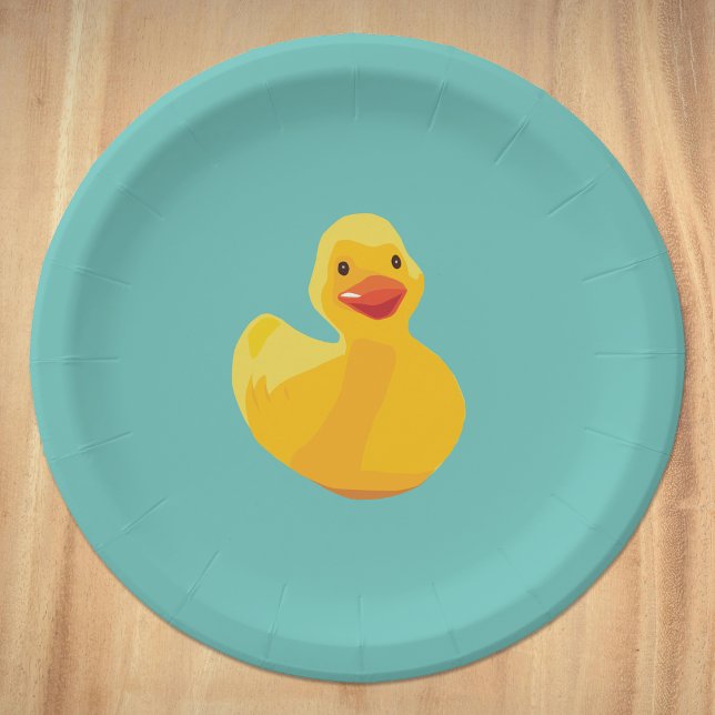 Rubber Duck Baby Shower Paper Plates (Creator Uploaded)