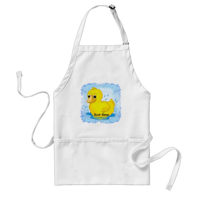 Rubber Duck Bath  Adult Apron (Front)