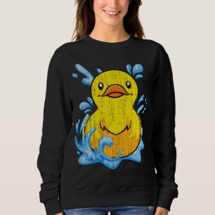 Rubber Duck Bath Toy Duckie Duckling Cute Rubber Sweatshirt