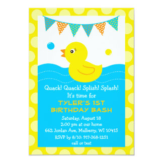 Duck Birthday Invitations 7