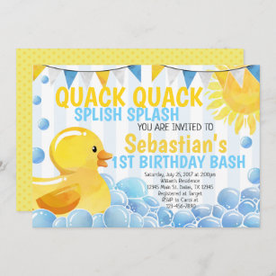 1st Birthday Ducky Favor Tags Duckie Birthday INSTANT DOWNLOAD Rubber Duckie Pink Thank You Girl Rubber Duck Birthday Favor Tag