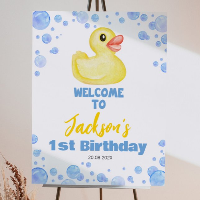 Rubber Duck Birthday Welcome Sign (Creator Uploaded)