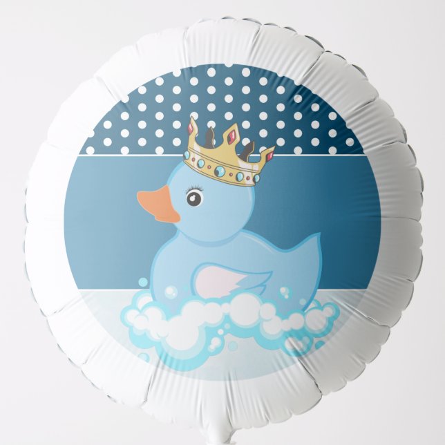 Rubber Duck (Blue) Birthday Party Large Balloon (Front)