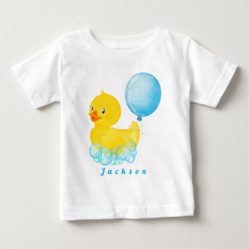 RUBBER DUCK Boy First  Birthday T_Shirt Baby Baby 