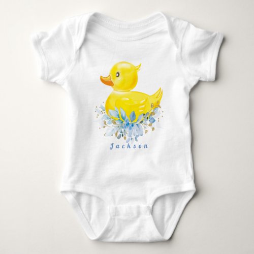 RUBBER DUCK Boy First  Birthday T_Shirt Baby Baby Bodysuit