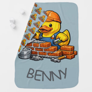 Rubber Duck Bricklayer Baby Blanket