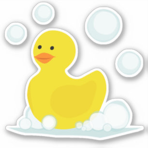 Rubber Duck Bubbles Sticker