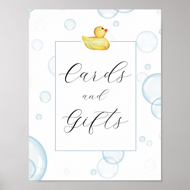 Rubber Duck Cards and Gifts Sign (Front)