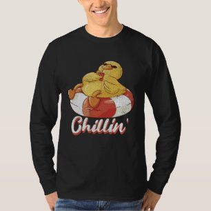 Rubber Duck Chillin In the Summer Vacation Pool Pa T-Shirt
