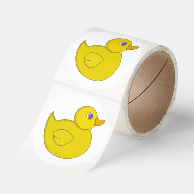 Rubber Duck Classic Round Sticker (Roll)
