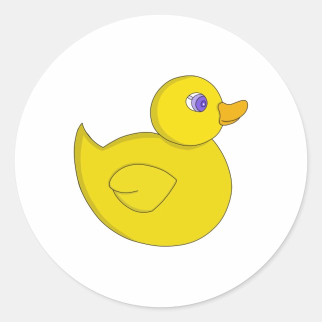 Rubber Duck Classic Round Sticker (Front)